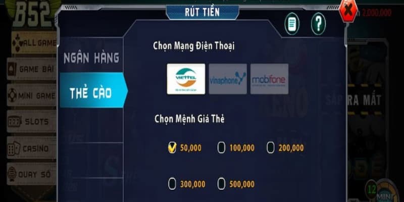 Hướng dẫn chi tiết quy trình rút tiền tại B52club